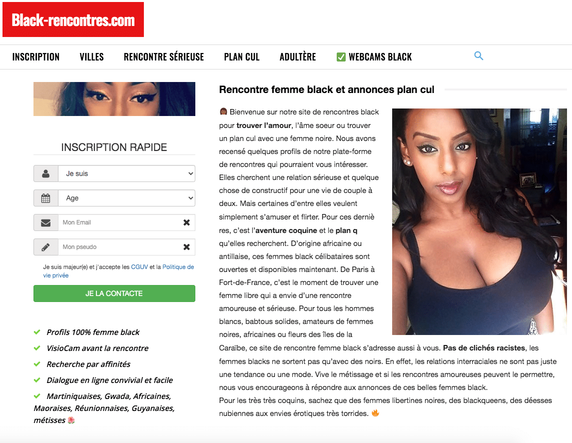 Black-rencontres.com : le site pour trouver l’amour ou un plan cul avec une black